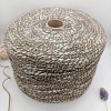 Пряжа в бобинах 3 BIANCO/LONTRA (кофейный меланж)