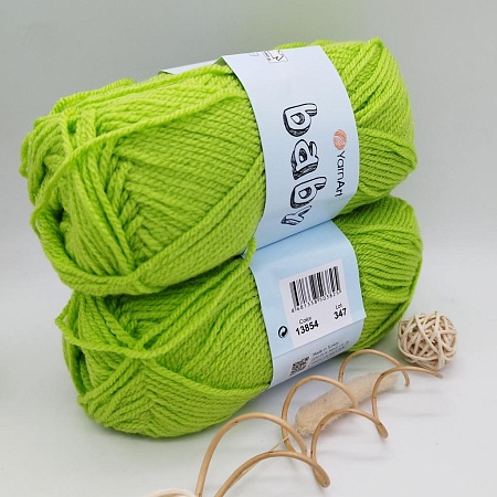 Пряжа Yarn Art Baby (бэби) 13854 салатный