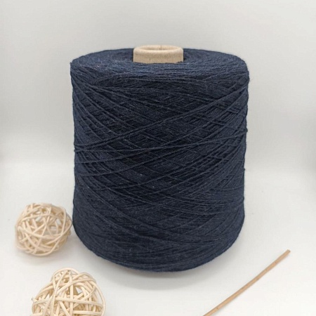 Пряжа в бобинах Silver Plus темно-синий