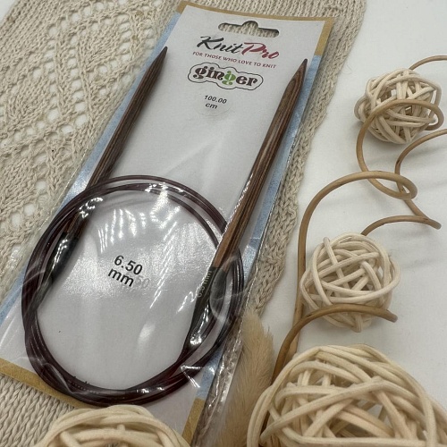 Спицы для вязания Ginger спицы круговые 6,50 мм 100 см