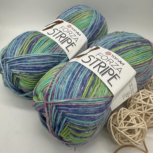 Пряжа Yarn Art Forza Stripe 2804