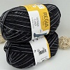 Пряжа Regia Vintage Color /Винтаж Колор/ 02863, black color (черный), серый/черный