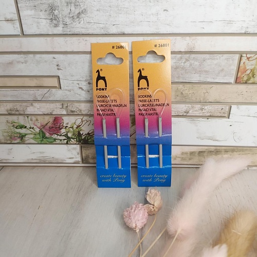 Аксессуары для вязания 26801 для вязанных изделий 7,5 см, с петлей, алюминий с покрытием, Цена за 1 иглу