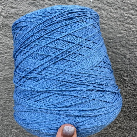 Пряжа в бобинах Merinos цвет 1507/1 ярко голубой. Цена указана за 10гр