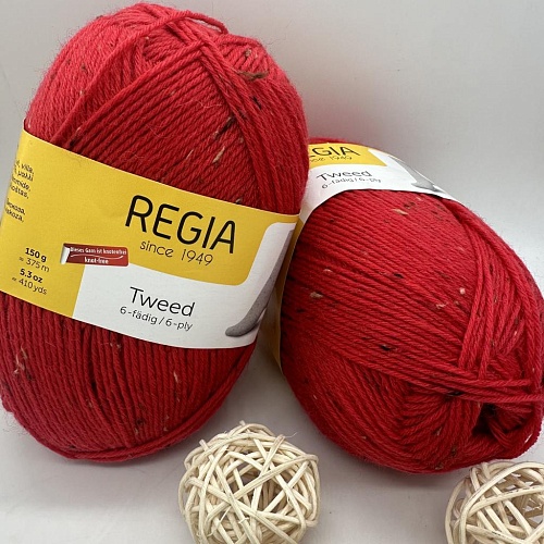 Пряжа Regia Tweed 6-fadig 00030 томатный твид