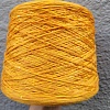 Пряжа в бобинах Lino 3800 с пайетками папайя. Цена за 10гр