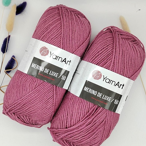 Пряжа Merino de luxe 50 3017 пыльная роза