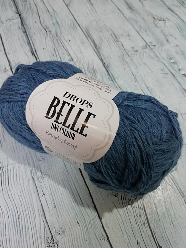 Пряжа Belle uni colour 13 т.син джинс