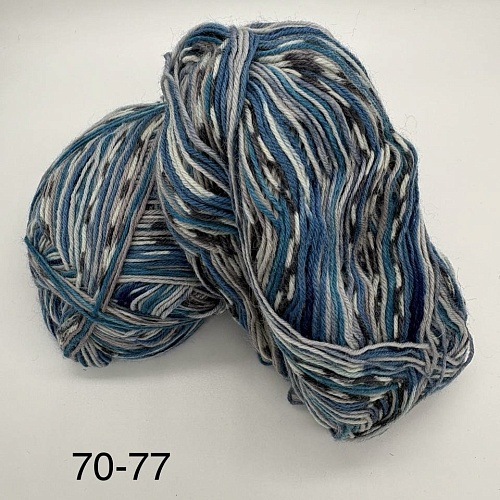 Пряжа в бобинах Arcobaleno (аркобалено) Цвет № 70-77