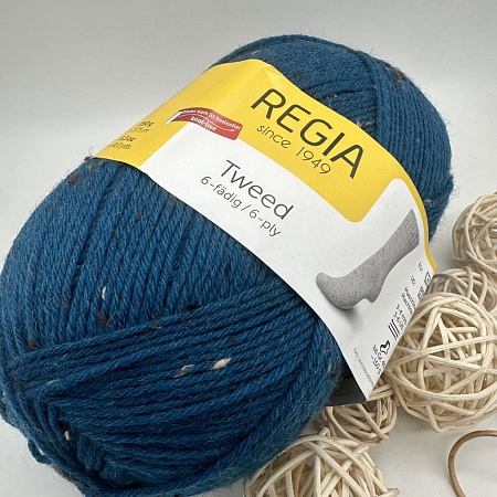 Пряжа Regia Tweed 6-fadig 00069 петроль твид