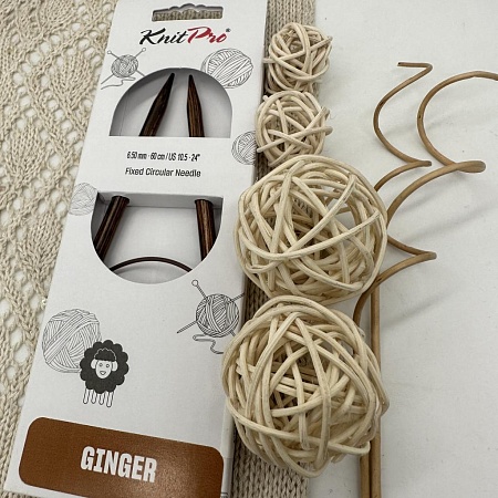 Спицы для вязания Ginger спицы круговые 6,5 мм 60 см