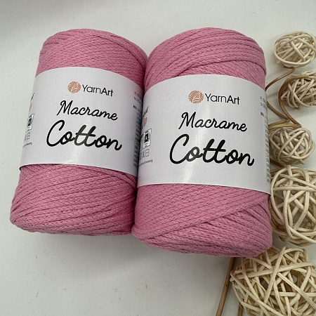 Пряжа Macrame cotton 779 розовый