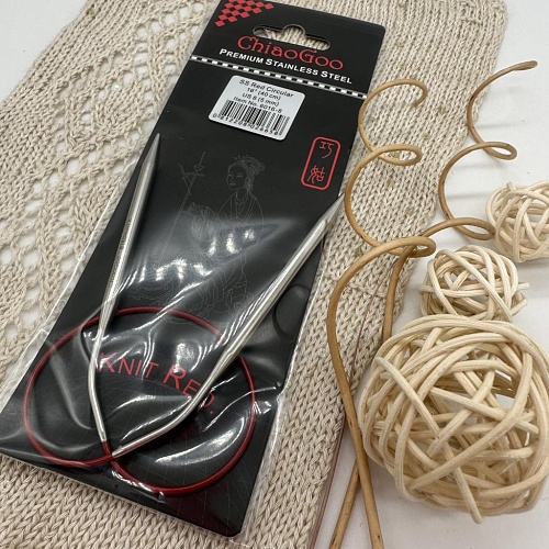 Спицы для вязания ChiaoGoo спицы круговые металл 5 мм 40 см