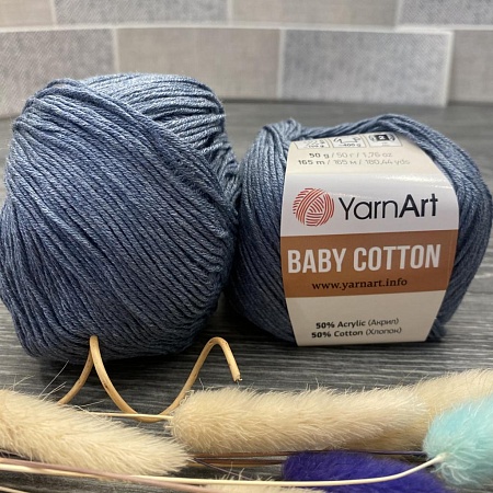 Пряжа Baby Cotton 453 джинс