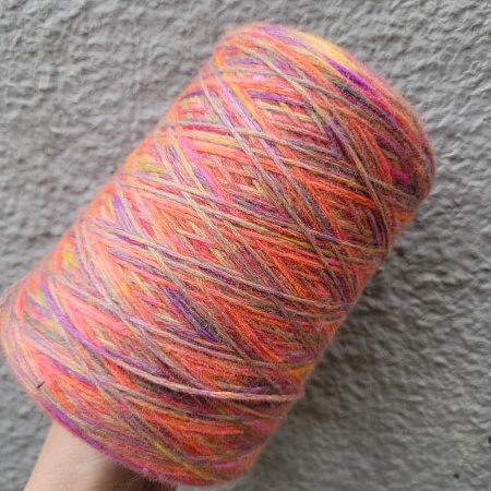 Пряжа в бобинах Missoni Woolly оранжевое настроение Цена за 10гр