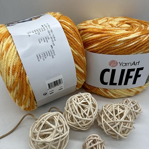 Пряжа Cliff 8303 желтый