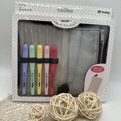 Крючки для вязания Набор крючков Bead Crochet (0.9мм-1,75мм)