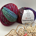 Пряжа YarnArt Harmony А-1 зелёно-фиолетов-бордово-джинсовый