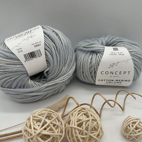 Пряжа Concept Cotton Merino Volume (хлопок, шерсть) 212