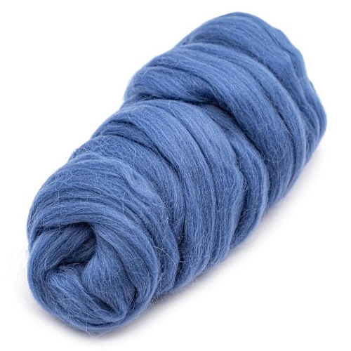 Творчество Лента для валяния полутонкая, 100% шерсть, 50гр (022 джинса)