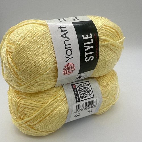 Пряжа Style 656 желтый