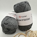 Пряжа Yarn Art Macrame полиэстер 159 серый