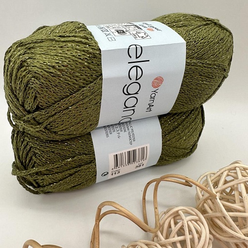 Пряжа Elegance 113 хаки