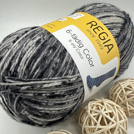 Пряжа Regia 6 - fadig Color 06054