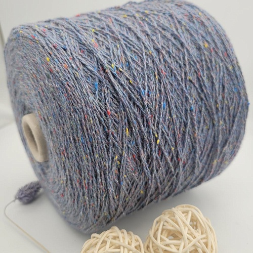 Пряжа в бобинах TweedWool голубой