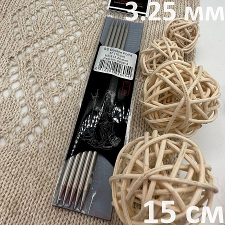 Спицы для вязания спицы чулочные металл 15 см 3.25 мм ChiaoGoo