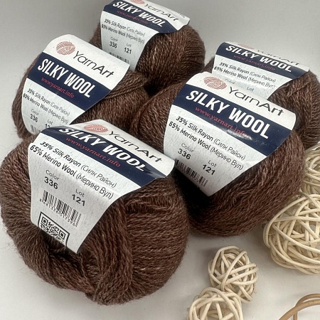 Пряжа Silky Wool 336