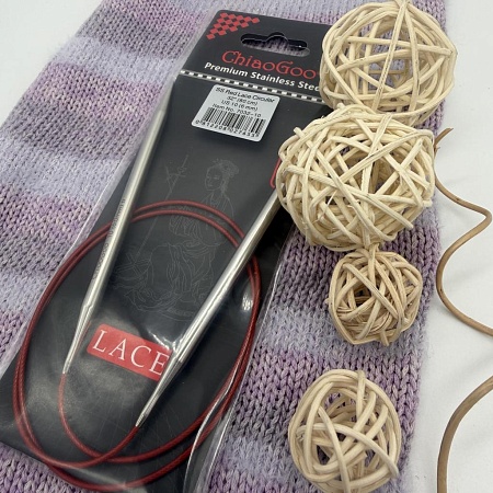 Спицы для вязания ChiaoGoo спицы круговые металл 6 мм 80 см