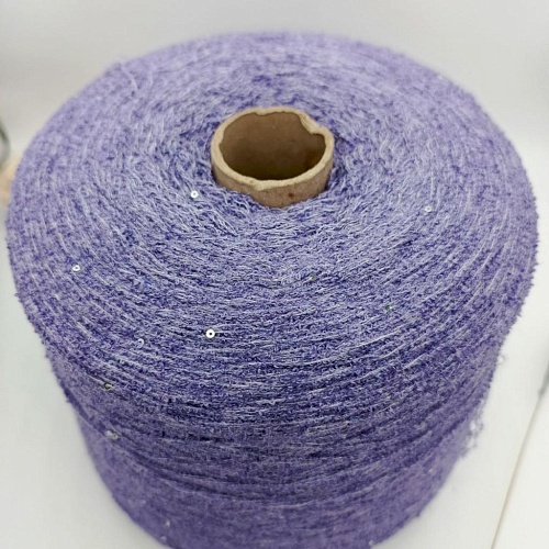 Пряжа в бобинах Boucle (хлопок,пайетки) Цена за 10 гр