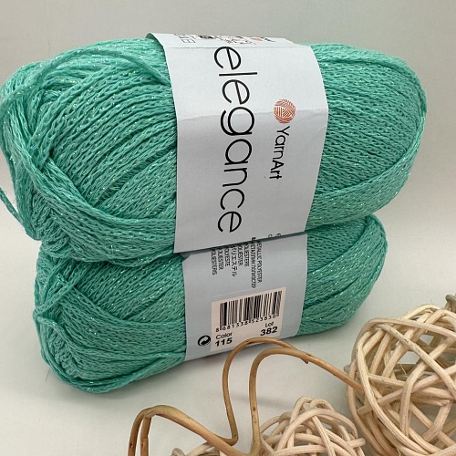 Пряжа Elegance 115 темная мята
