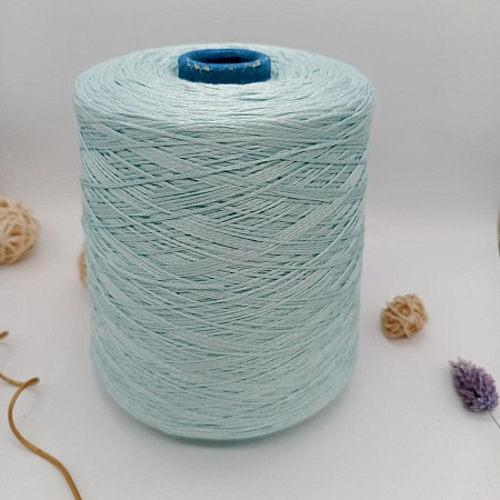 Пряжа в бобинах Seta SCHAPE (цвет &quot;нежность&quot; небесно-голубой, чуть в бирюзу )
