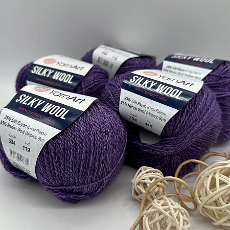 Пряжа Silky Wool 334