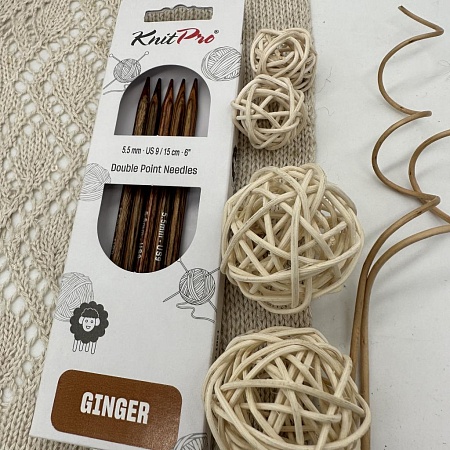 Спицы для вязания Ginger спицы чулочные 5,5 мм 15см