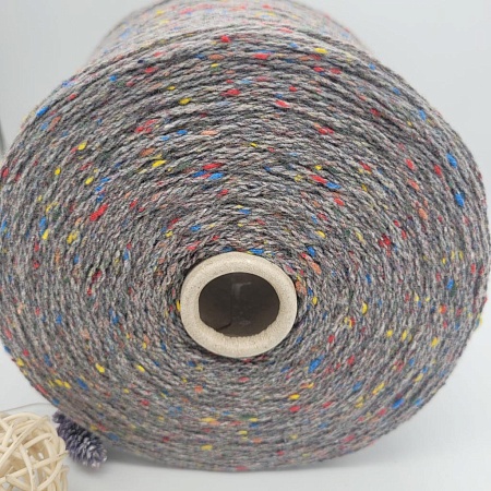 Пряжа в бобинах TweedWool серый