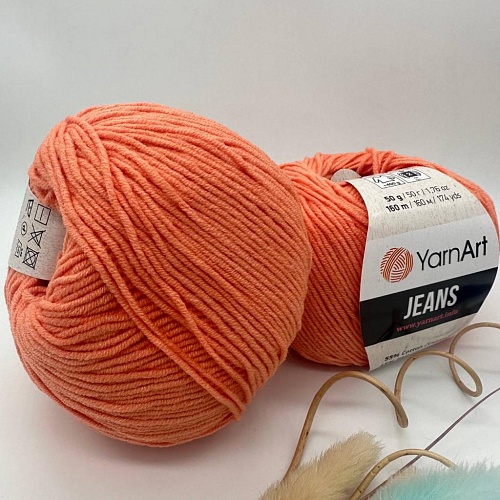 Пряжа YarnArt Jeans 23 лососевый